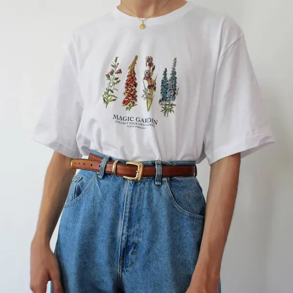 Cute Summer Casual Printed T-shirts - Leanarea.chimpone.com 