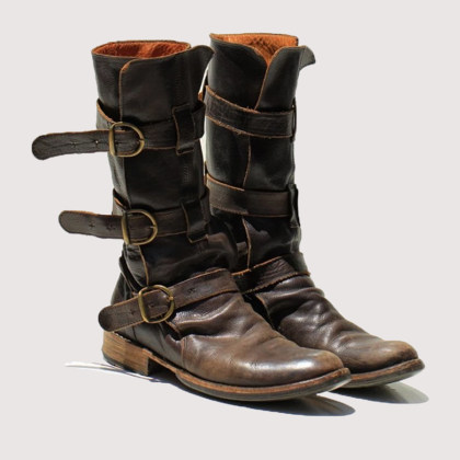Plain  Round Toe Boots
