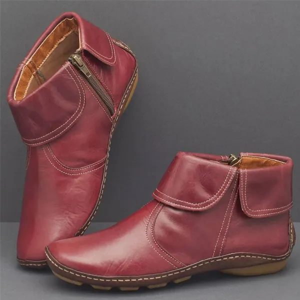 Plain  Round Toe Boots - Ondaygirl.com 
