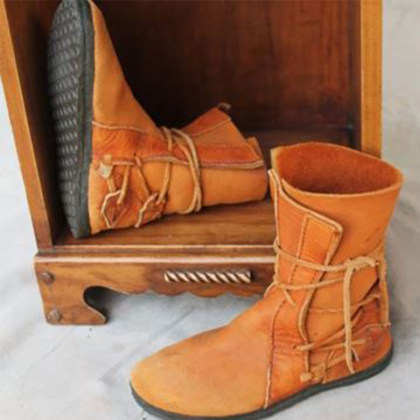 Plain  Round Toe Boots
