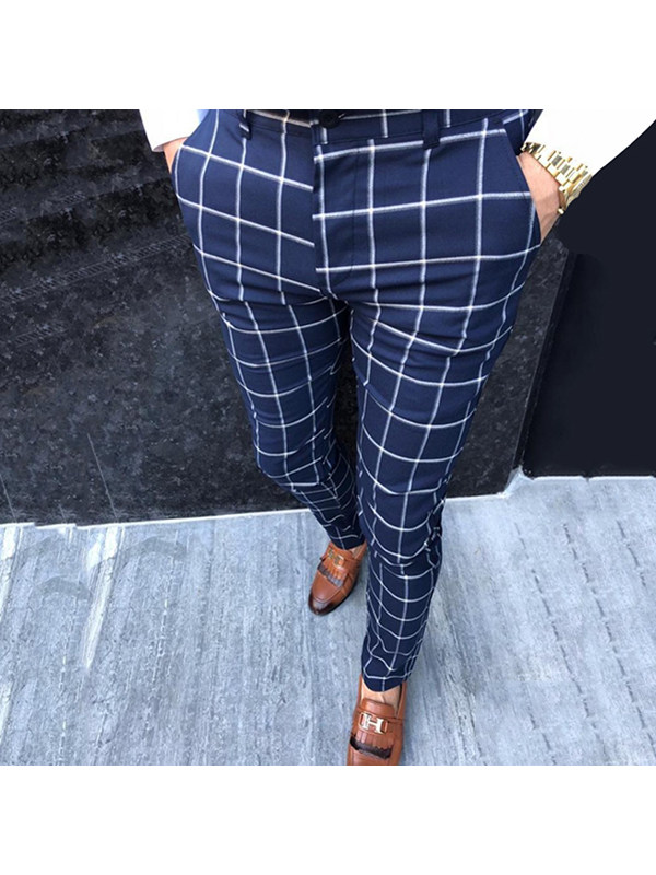 high waisted plaid pants