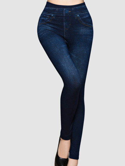 Printed stretch skinny skinny denim leggings