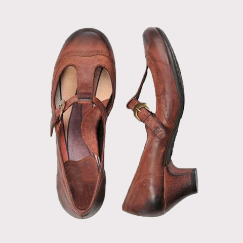Womens Casual Hollow Buckle Single Shoes