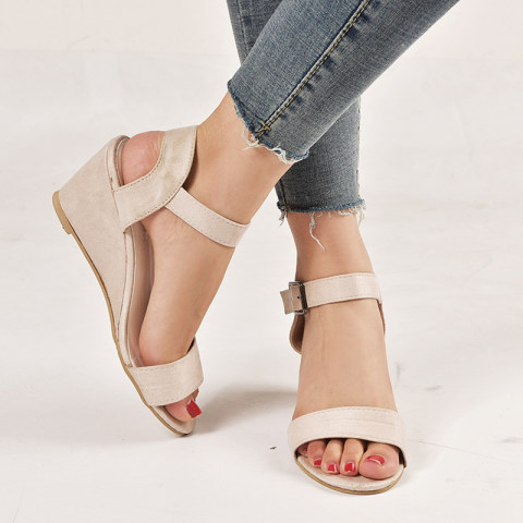 Stylish simple wedge sandals for women
