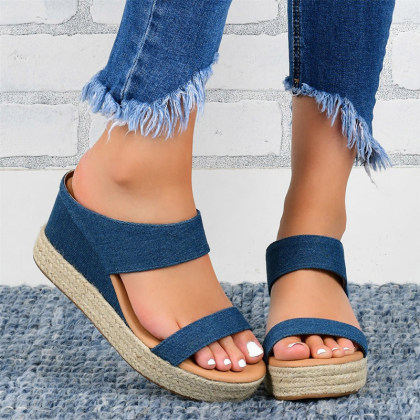 Women's wedge Hemp Rope Sandals