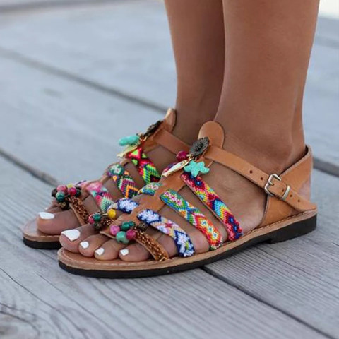 Ethnic style fashion sandals