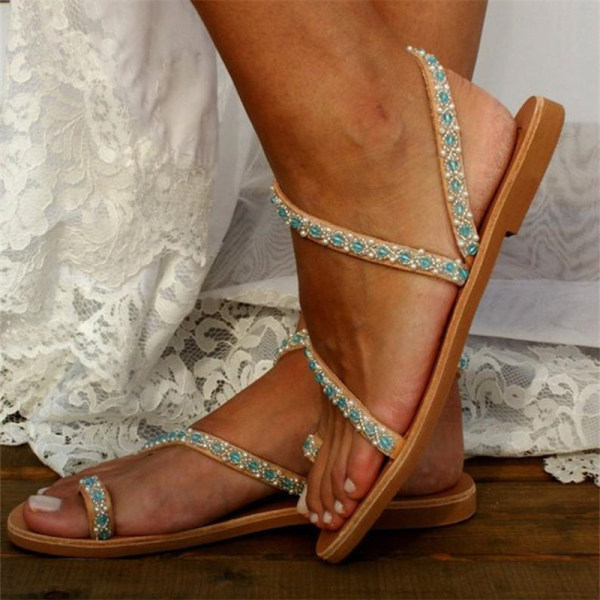 pearl flat sandals uk