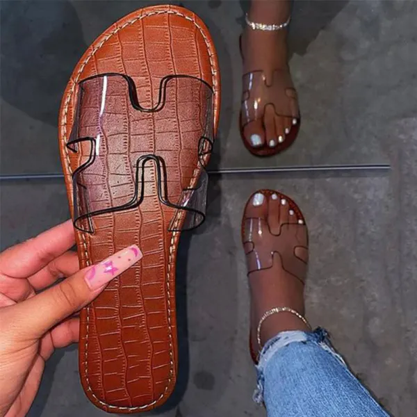 Women's fashion flat slippers - Leanarea.chimpone.com 