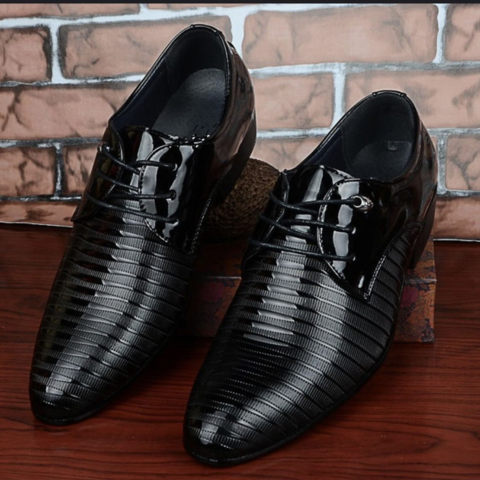 Mens Striped Formal Shoes