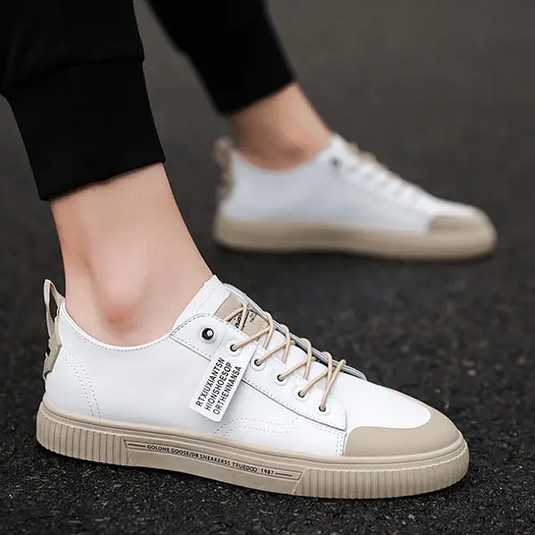 Men's Casual Canvas Lace-up Flat Shoes - Ondaygirl.com 