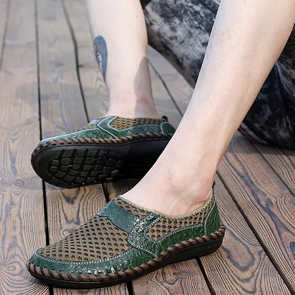 Men's Mesh Soft And Breathable Outdoor Flat Shoes - Ondaygirl.com 