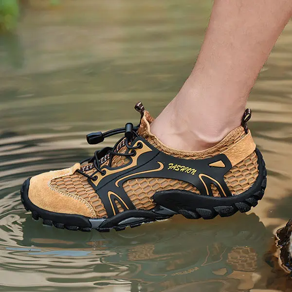 Men's Mesh Breathable Hollow Wading Sneakers - Ondaygirl.com 