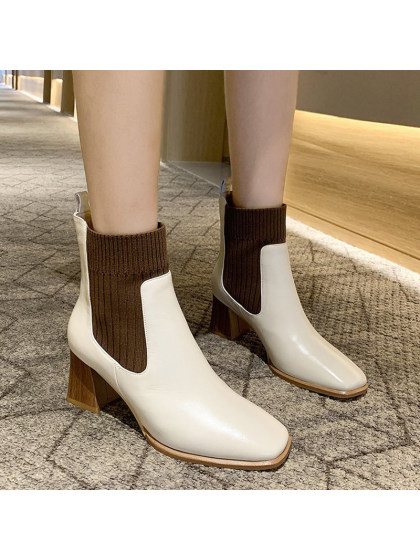 Women's Fashion Thick Heel Boots