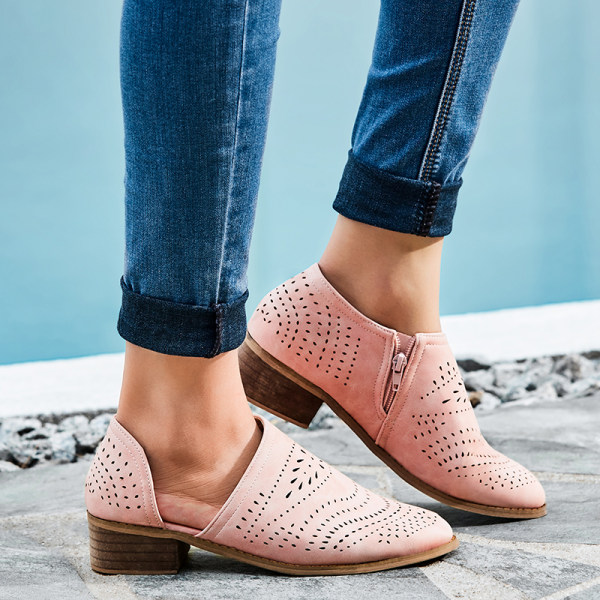 Women's Fashion Low Heel Ankle Boots