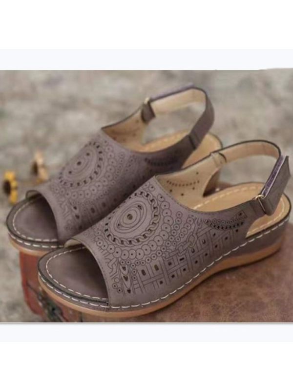 retro wedge sandals