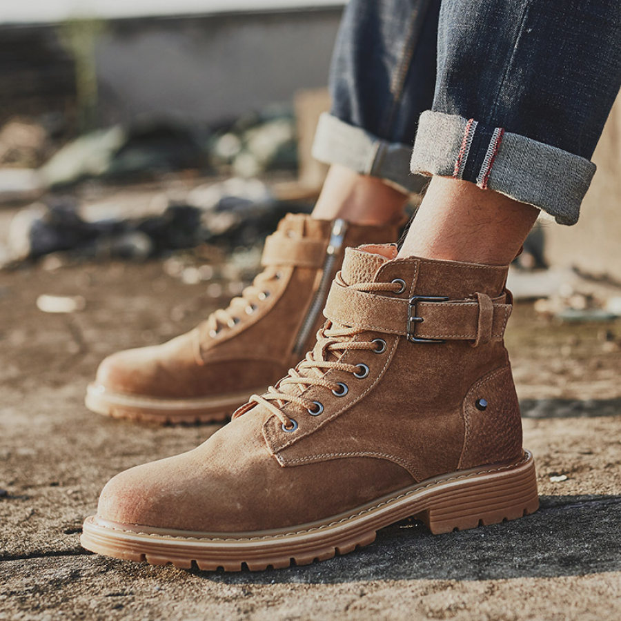

Men's British Lace-up Martin Boots