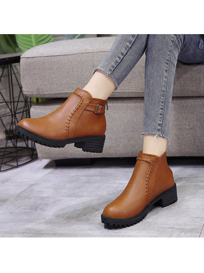Women's Simple Casual Short Boots