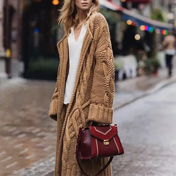 Fashion Casual Ladies Sweater Cardigan - Leanarea.chimpone.com 