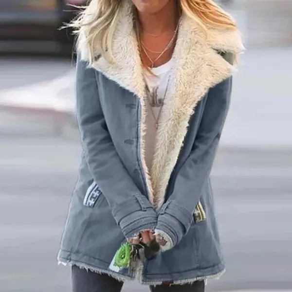 Fashion Pure Color Long Sleeve Coat - Leanarea.chimpone.com 
