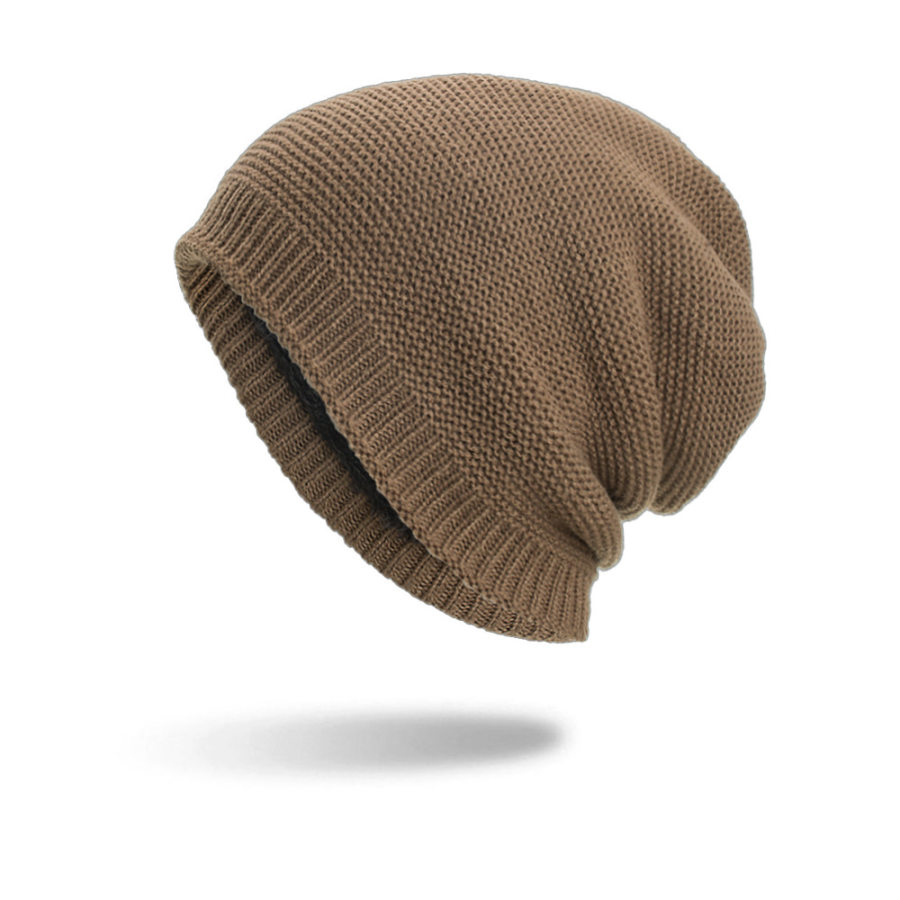 

Fleece Monochrome Pullover Knit Hat