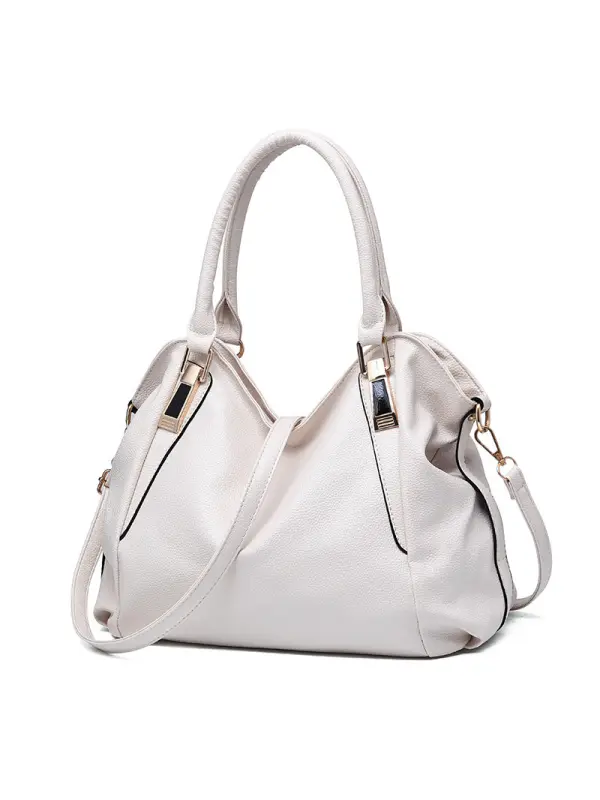 Soft Leather Large Capacity Shoulder Bag For Women - Viewbena.com 
