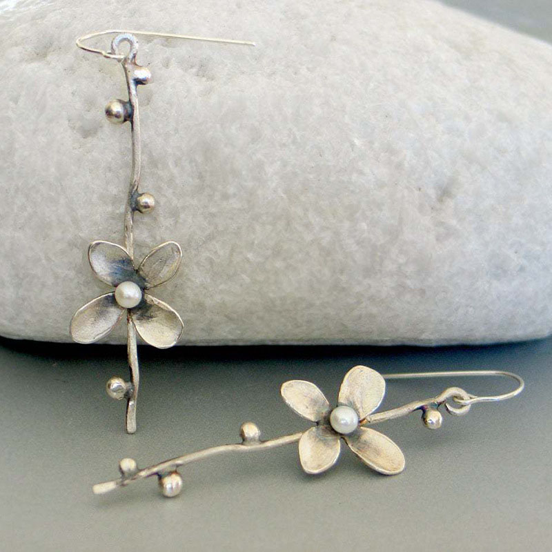 Flower Vintage Earrings All Season Alloy Jewelry