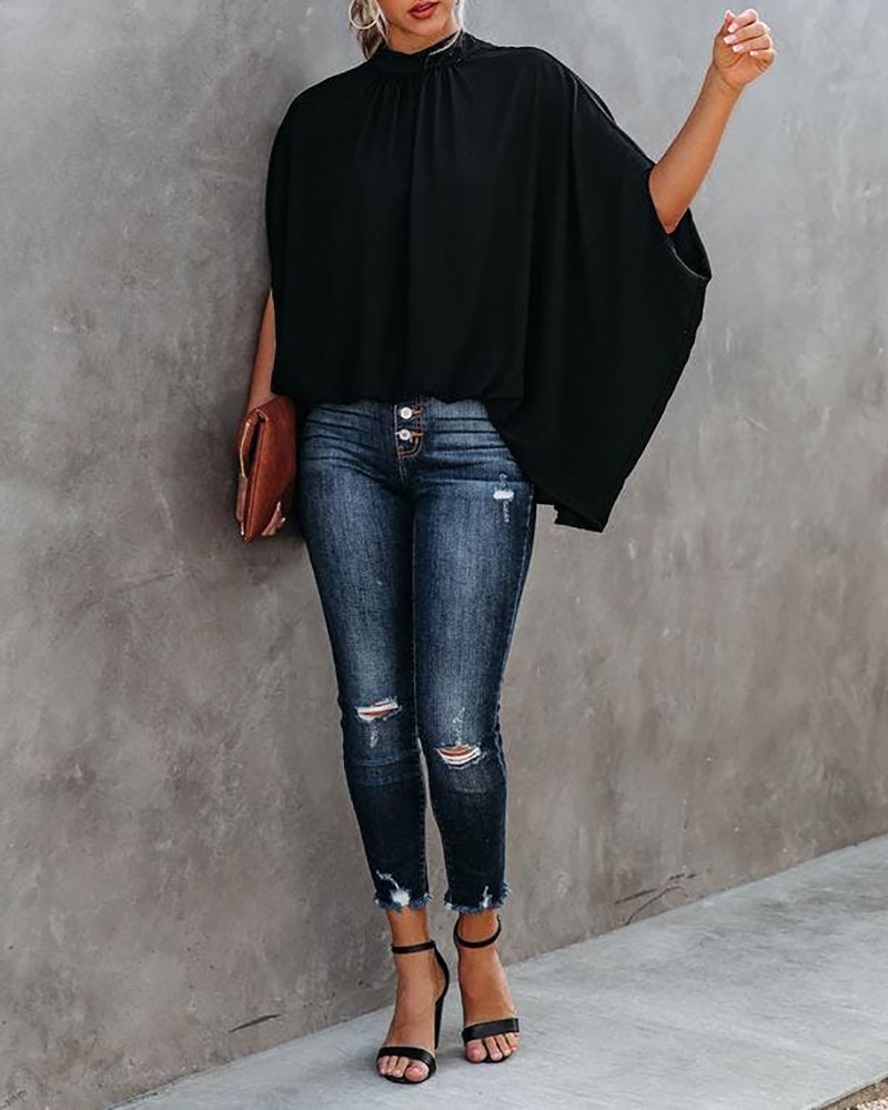 Elegant Shoulder Splicing Sequined T shirt