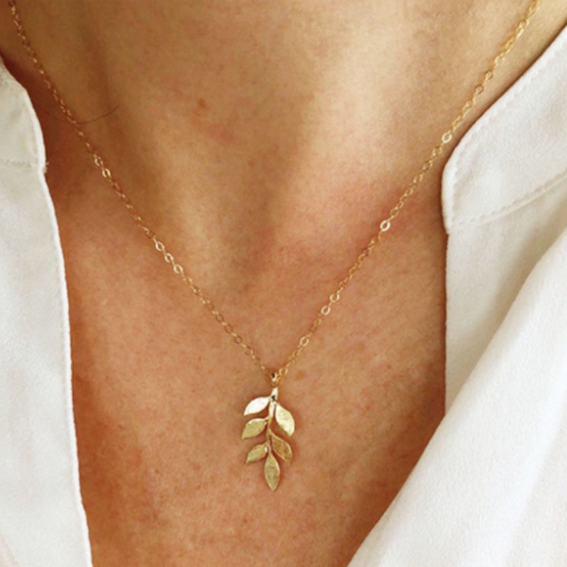Vintage Fashion Leaf Necklace