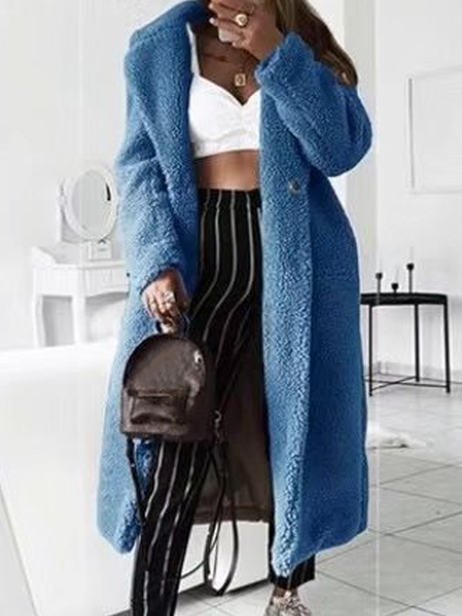 Fashion Loose Plush Thermal Coat