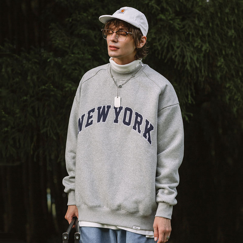 Unisex Polar Fleece Monogrammed Crew Hoodie