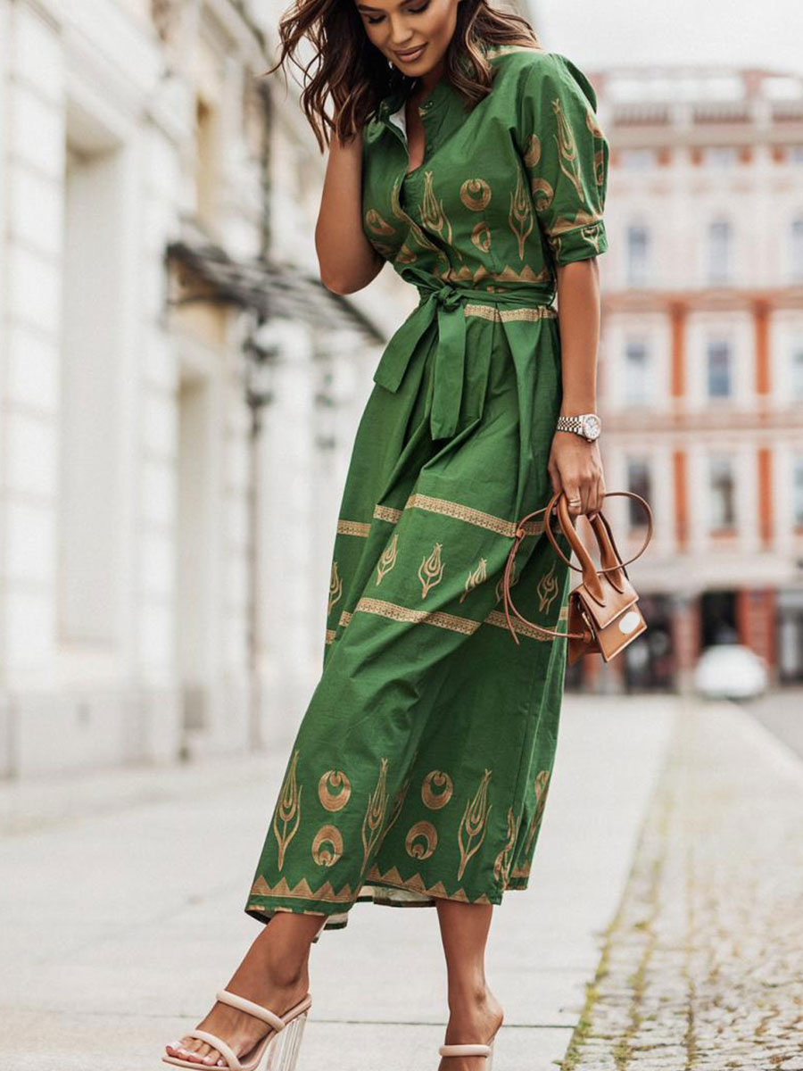 Linen Shirt Tie Dress