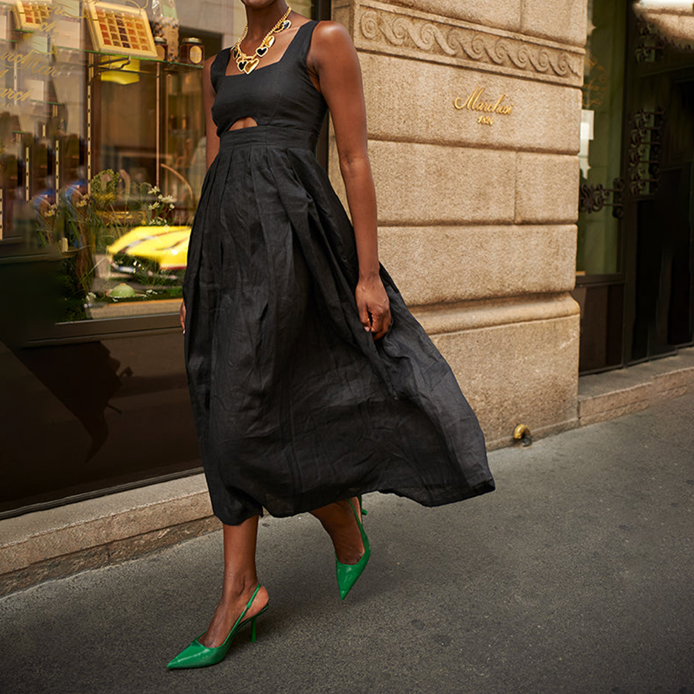 Ladies Casual Fashion Hollow Dress