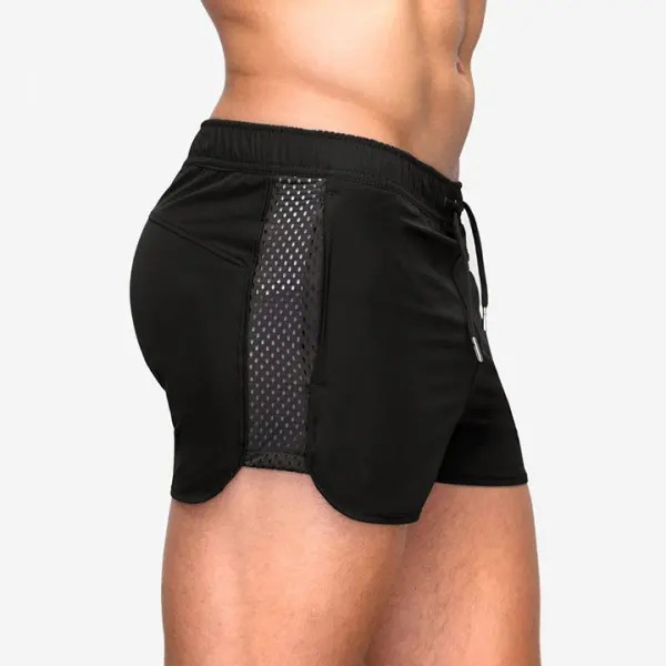 Men's Stretch Mesh Quick Dry Gym Shorts - Fineyoyo.com 