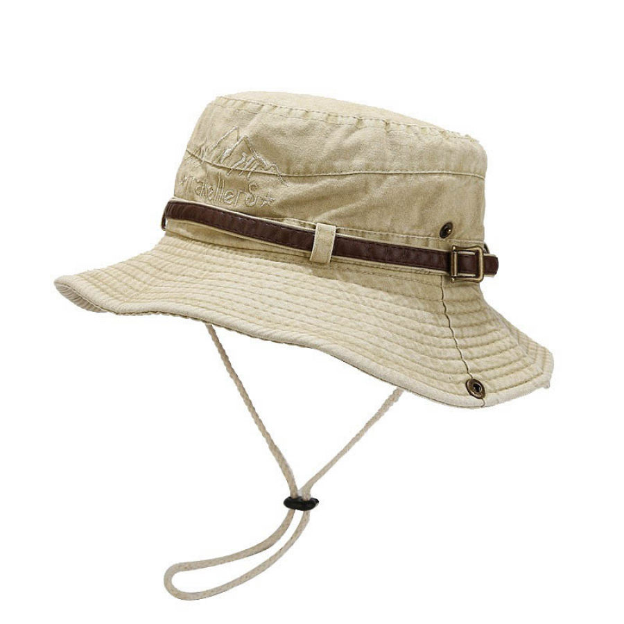 

Sombrero Para El Sol Con Hebilla De Cinturón Bordado Con Alfabeto De Alpinismo Para Deportes Al Aire Libre Para Hombres