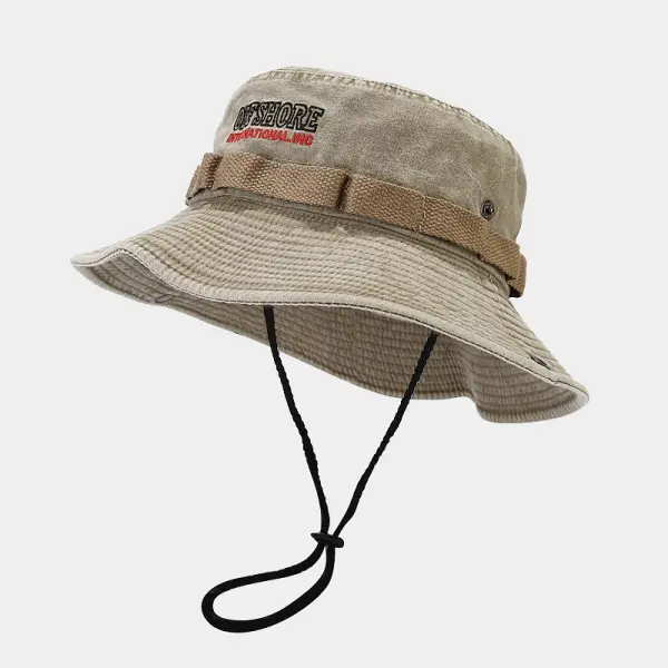 Vintage Washed Distressed Mountaineering Bucket Hat - Kalesafe.com 