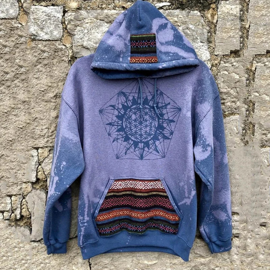 

Felpa Con Cappuccio Retrò Da Uomo Felpe Con Cappuccio Autunno Inverno Etnico Streetwear