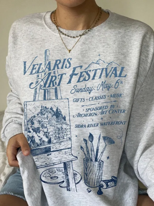 Velaris Art Festival Sweatshirt | SJM Merch - Viewbena.com 
