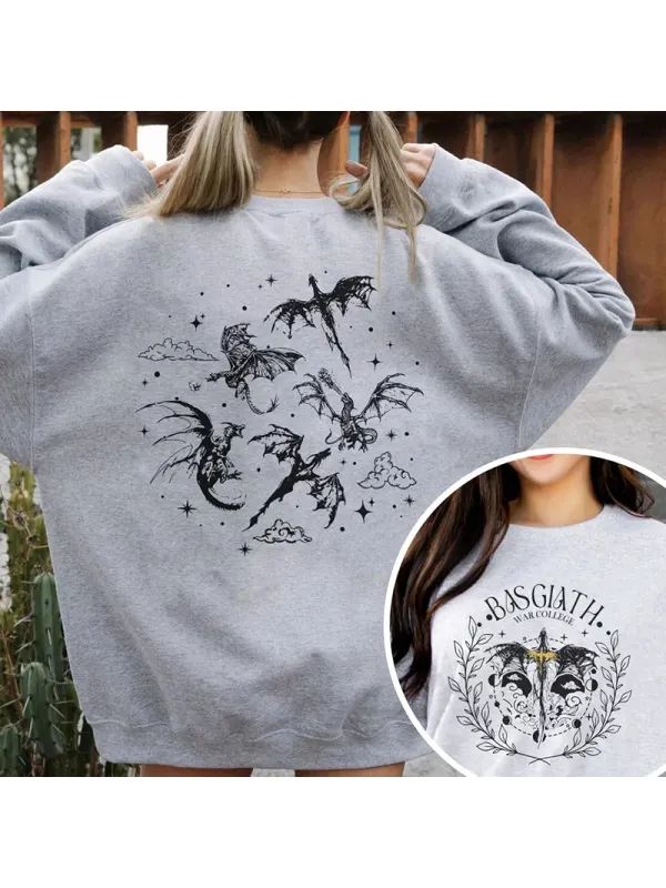 Vintage Double-Side Fourth Wing Sweater - Machoup.com 