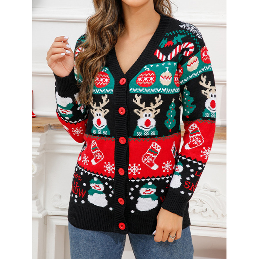 

Cardigan Pull Laid De Noël Du Père Noël Pour Femmes