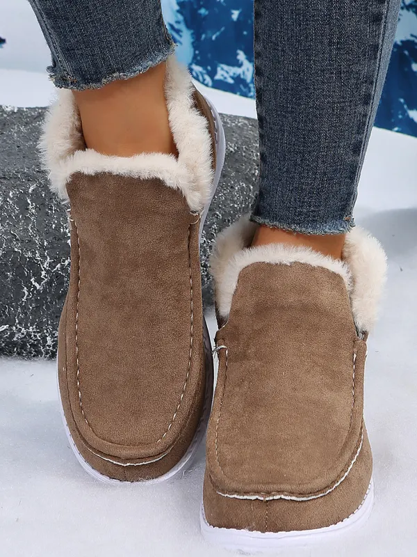 Women's Lightweight Comfortable Thickened Warm And Non-slip Cotton Boots - Viewbena.com 
