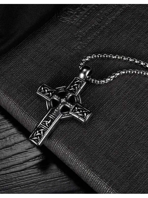 Nordic Viking Mythology Cross Necklace - Cominbuy.com 