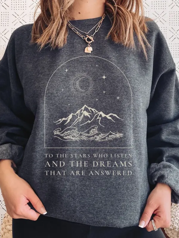 Acotar Sweatshirt To The Stars Who Listen Sweater Sarah J Maas - Spiretime.com 