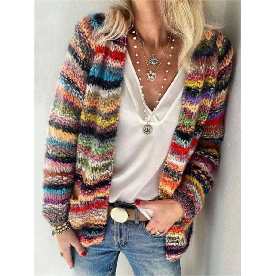 

Women's Colorful Casual Woolen Cardigan