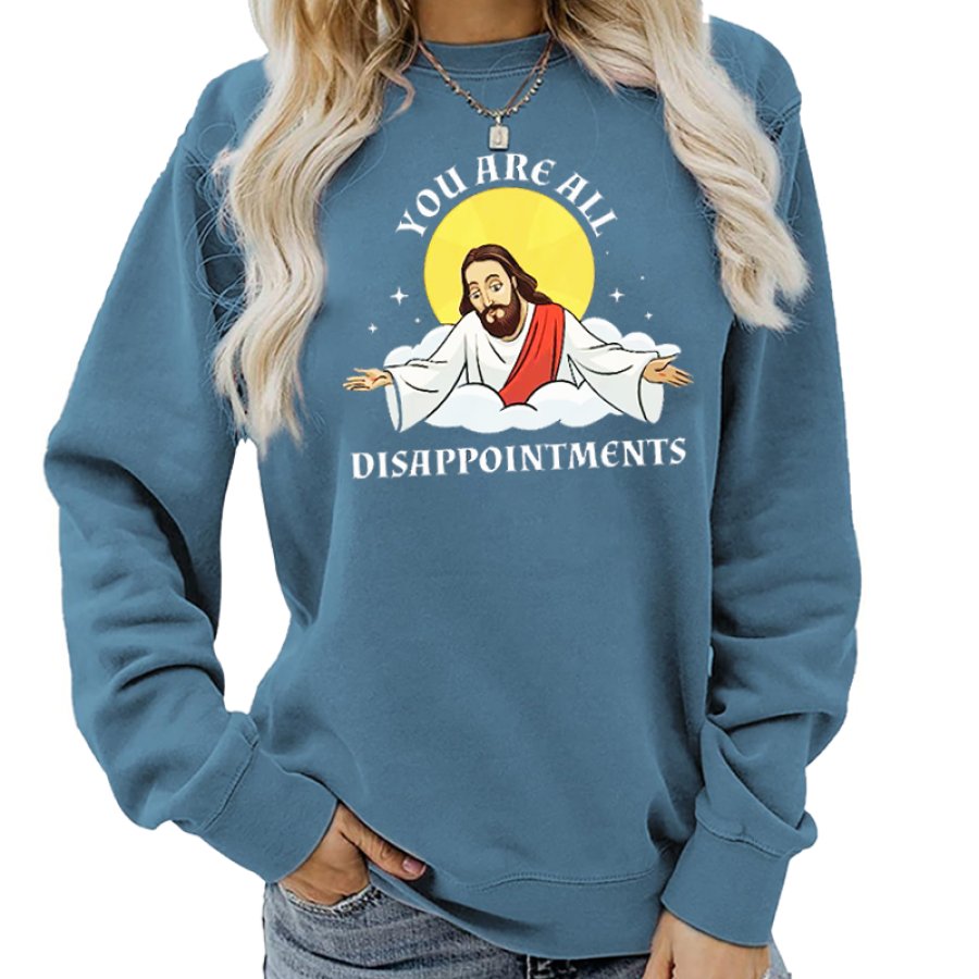 

I Saw That Jesus Funny Christian Gift Apparel Trendy Women's Sweatshirt Tops