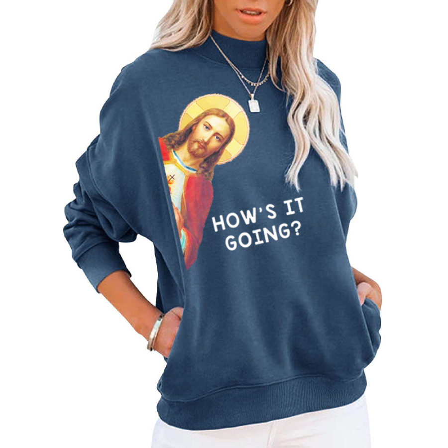 

I Saw That Jesus Funny Christian Apparel Trendy Women's Sweatshirt Gift Tops