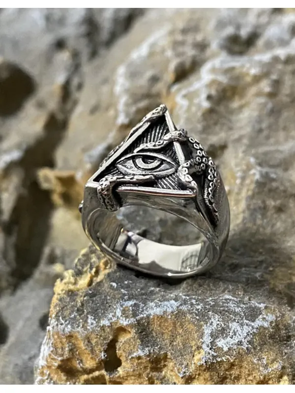 All Seeing Eye Of Cthulhu Ring - Machoup.com 