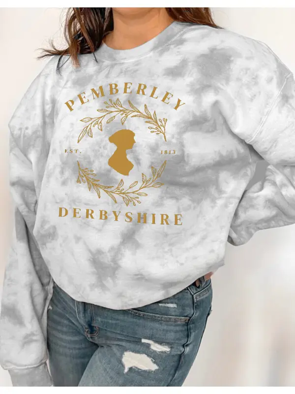 Pemberley Dark Academia Clothing Reading Sweatshirt - Viewbena.com 