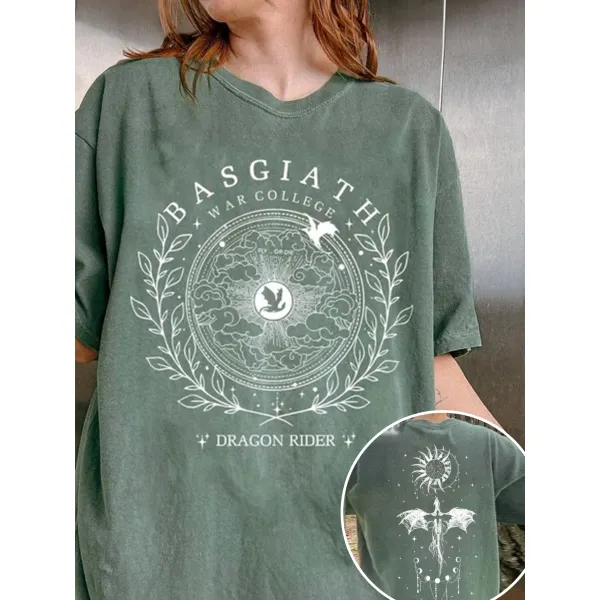 Basgiath War College Double-sided Printed T-shirt - Ootdyouth.com 