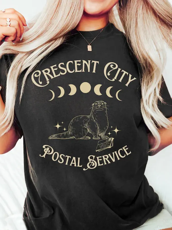 Crescent City Printed T-shirt - Spiretime.com 