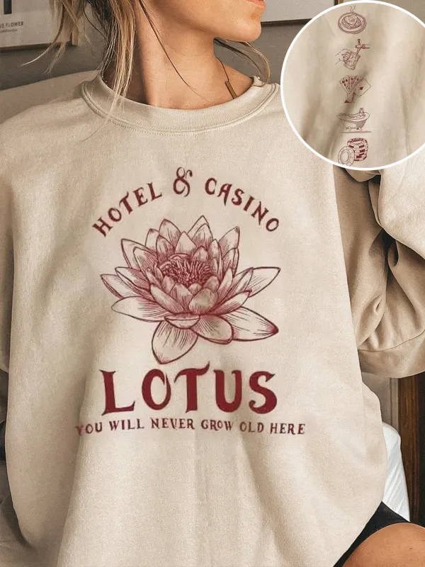 Percy Jackson Lotus Hotel And Casino Sweatshirt - Spiretime.com 